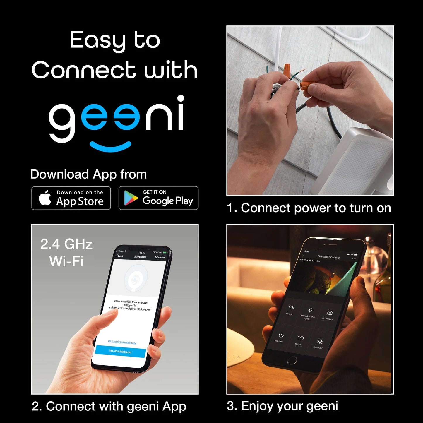 Sentry Wired Floodlight Camera – Smart Security Camera, 2100 Lumens, 1080P HD, Built in Siren, Motion Detection, Night Vision, Works with Alexa and Google Home