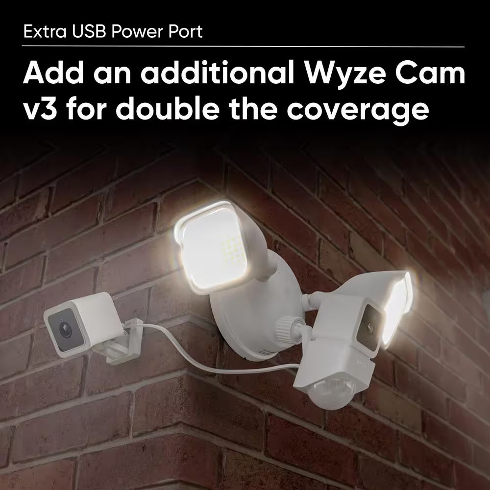 Wired Cameras Outdoor Wi-Fi Floodlight Home Security Camera