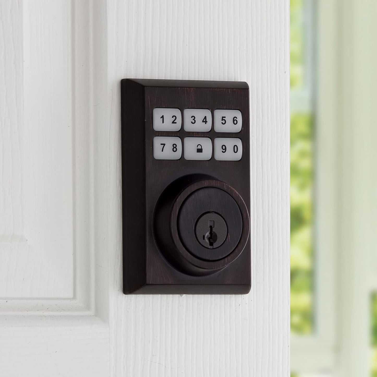 99100-083 Smartcode Electronic Deadbolt Featuring Smartkey Re-Key Security and Z-Wave Technology, Venetian Bronze