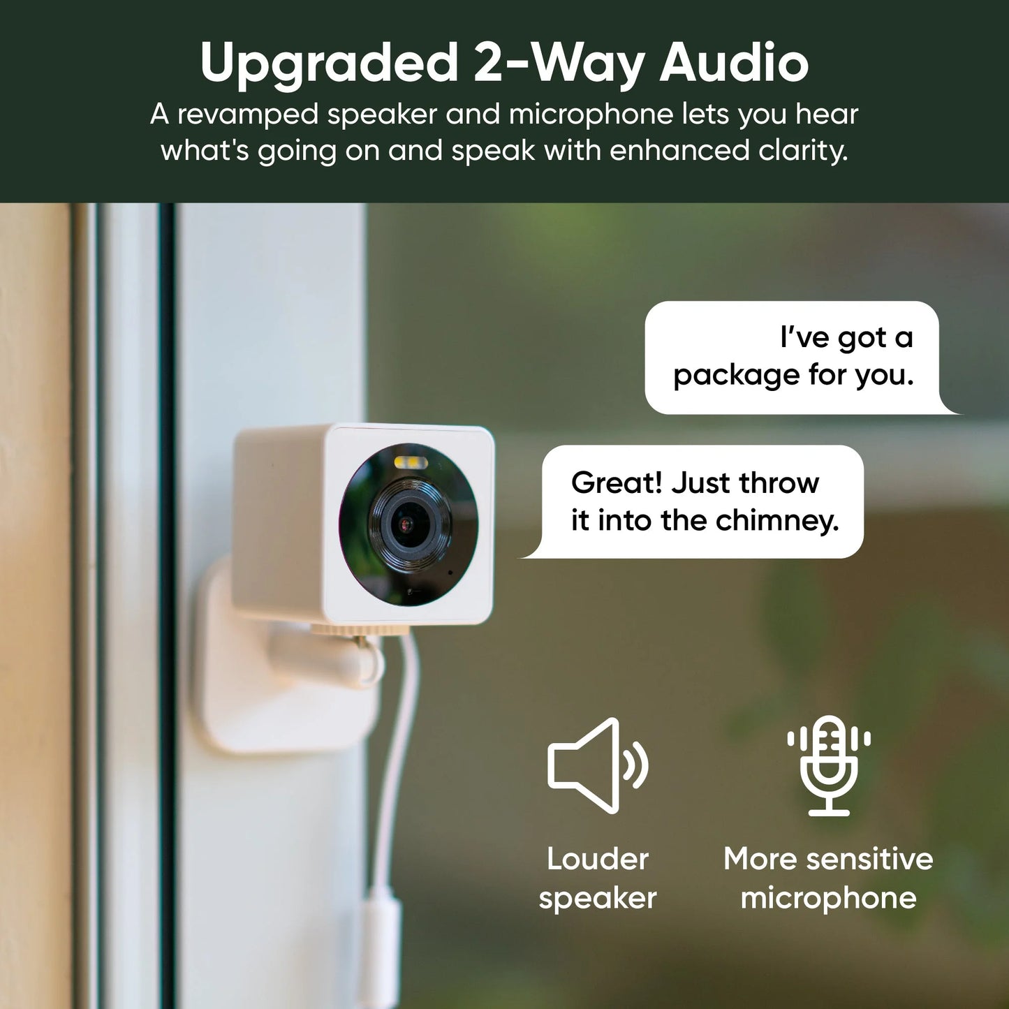 - Cam OG Indoor/Outdoor Wireless 1080P Security Camera - WHITE