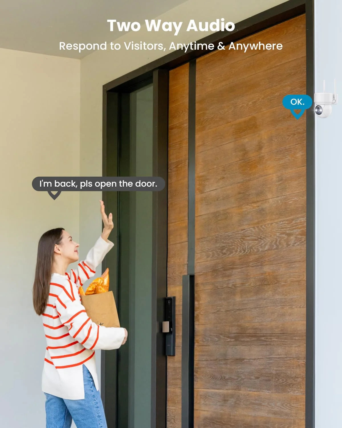 Security Cameras Wireless Outdoor, 2K Wifi Solar Camera for Home Surveillance, 360 View PTZ, Battery Powered, Color Night Vision, Motion Sensor