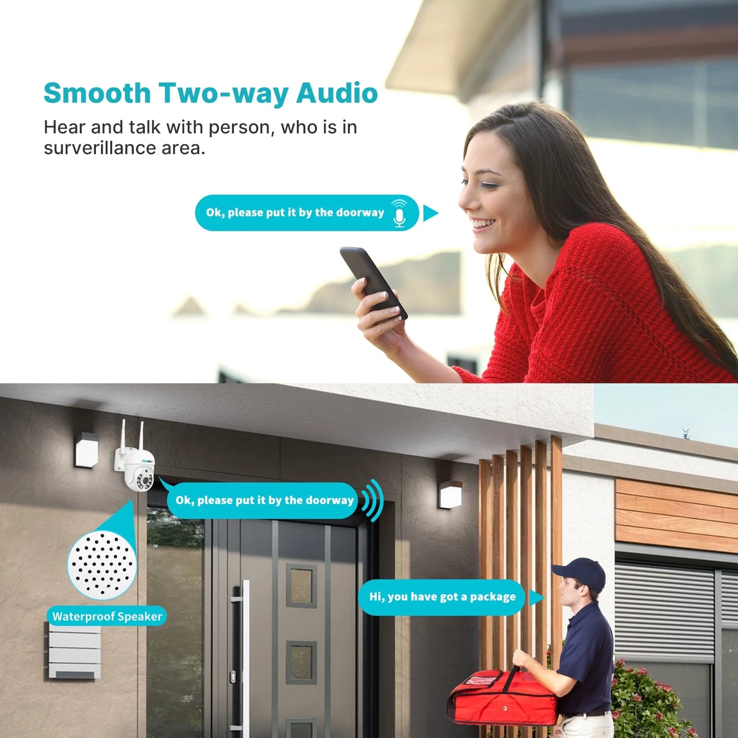 360 View Pan Tilt 5MP Wireless Security Camera System with 12.1" Monitor,3Tb Hard Drive,Color Night Vision,Ai Human Detection