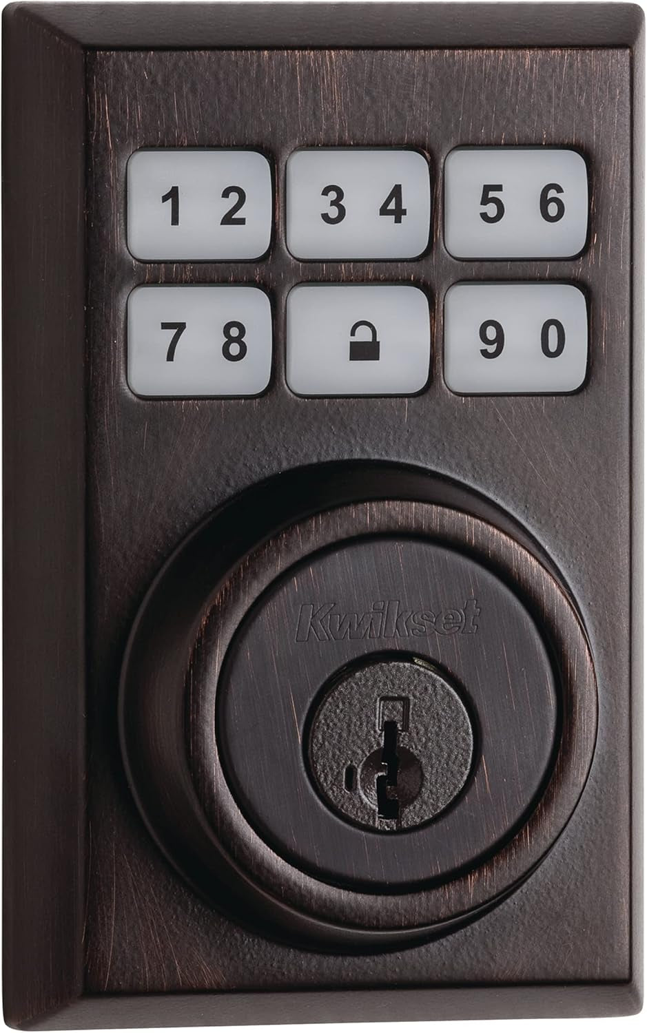 99100-083 Smartcode Electronic Deadbolt Featuring Smartkey Re-Key Security and Z-Wave Technology, Venetian Bronze