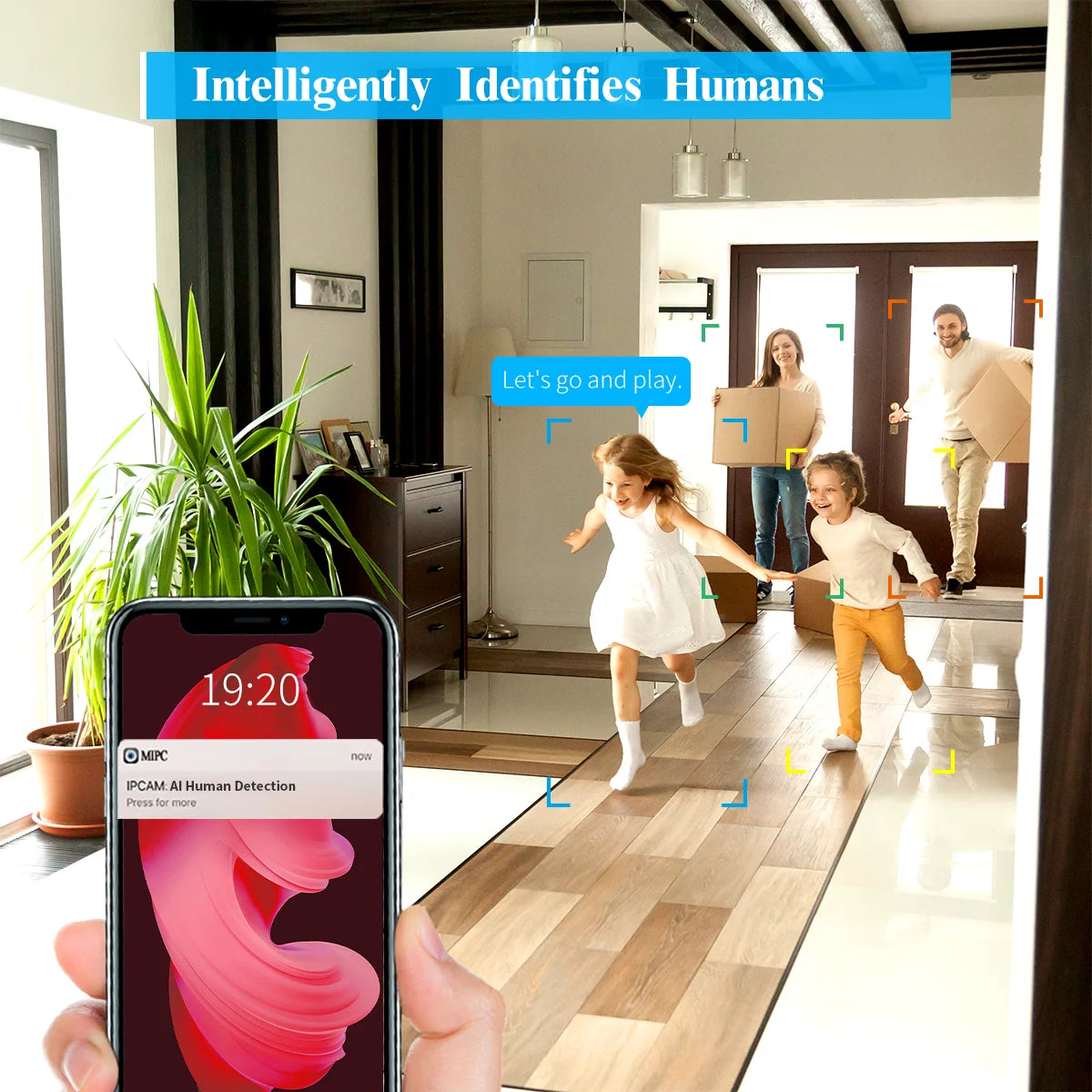 (2-Way Audio & PIR Detection) 5MP Dual Antennas Outdoor Security Camera System Wireless Home Security System