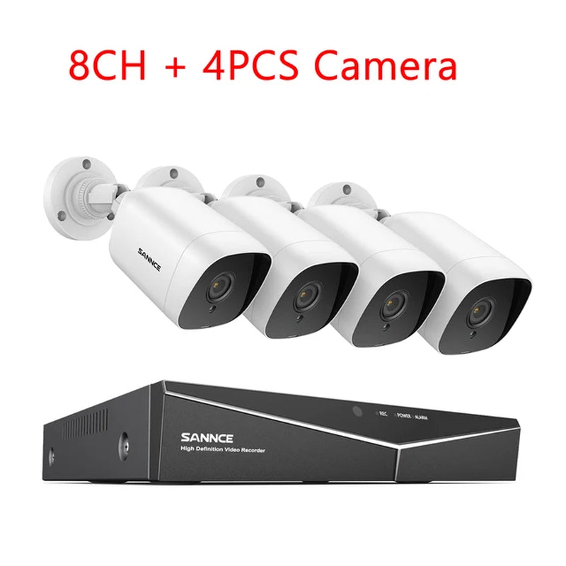 8CH 1080N DVR CCTV System 5MP 1080P 2.0MP Security Cameras IR Outdoor IP66 Video Surveillance Kit Motion Detection 3.6MM