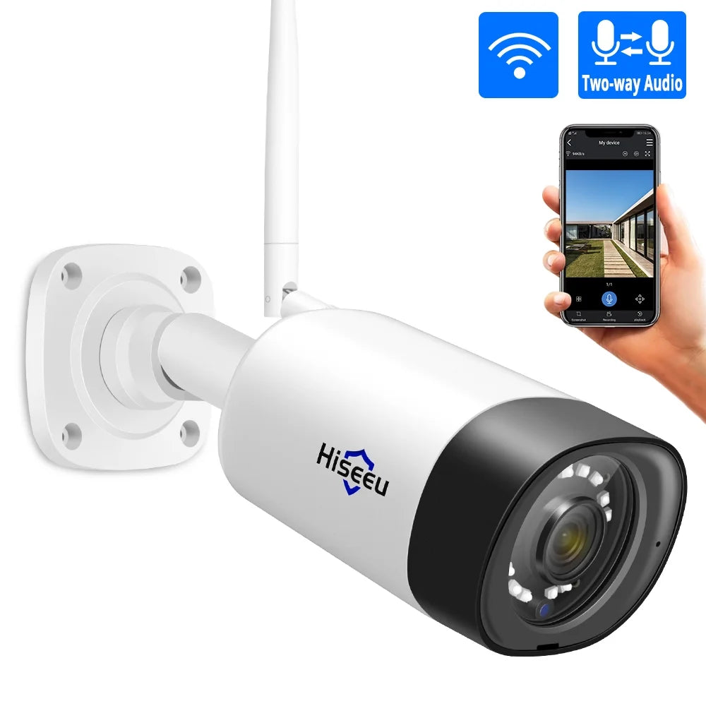 5MP Wireless Security Camera Wifi with Two-Way Audio,Motion Detect,Remote View,Ip66 Waterproof,Ir Night Vision,Outdoor Security Camera for Home Security