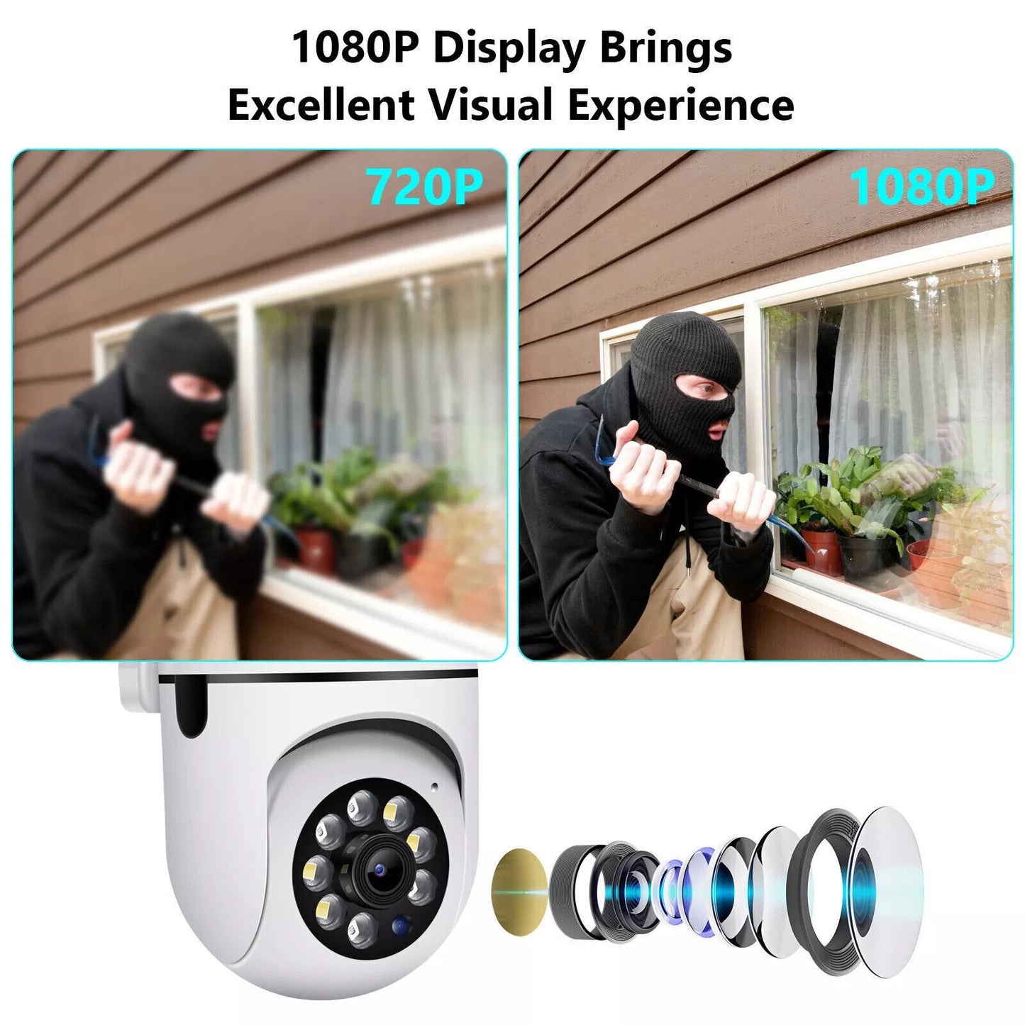 4X Wireless 5G Wifi Security Camera System Smart Outdoor Night Vision Cam 1080P