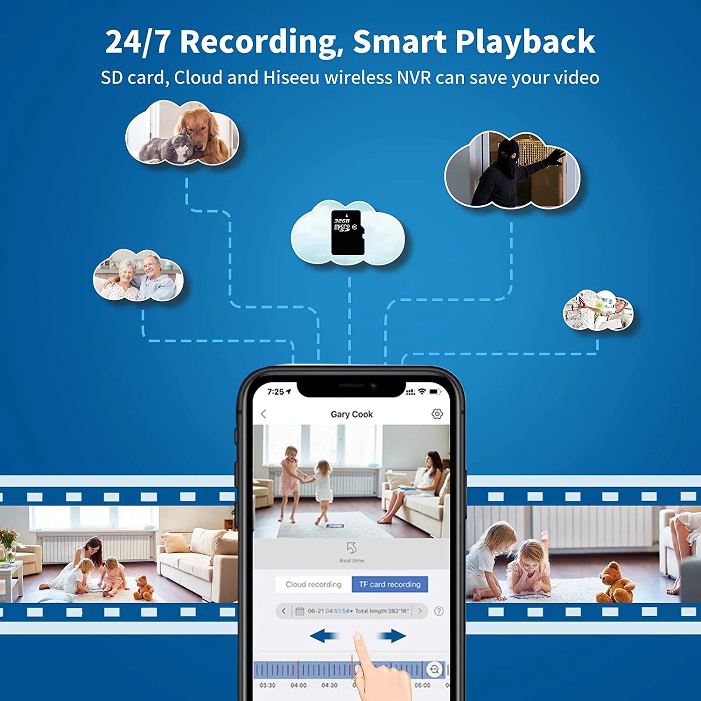 5MP Wireless Security Camera Wifi with Two-Way Audio,Motion Detect,Remote View,Ip66 Waterproof,Ir Night Vision,Outdoor Security Camera for Home Security