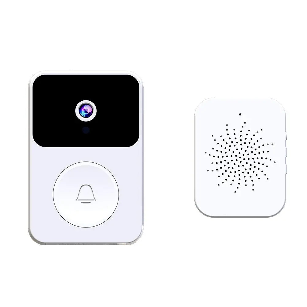 Smart Ring Doorbell Camera, 1 Count 2.4G Wifi Video Ring Doorbell Camera with Night Vision, USB Rechargeable/Batteries Required Security Security System for Home