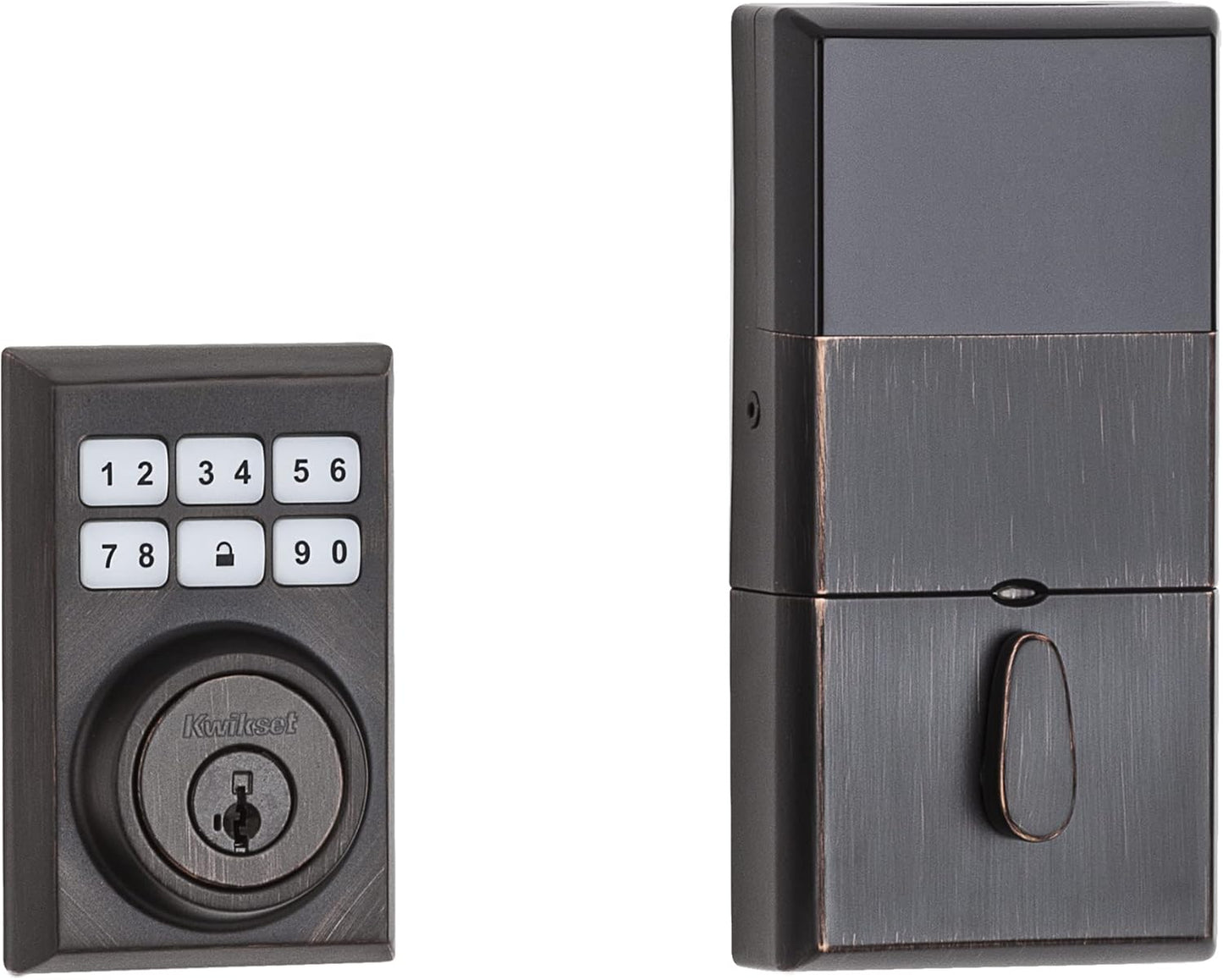 99100-083 Smartcode Electronic Deadbolt Featuring Smartkey Re-Key Security and Z-Wave Technology, Venetian Bronze