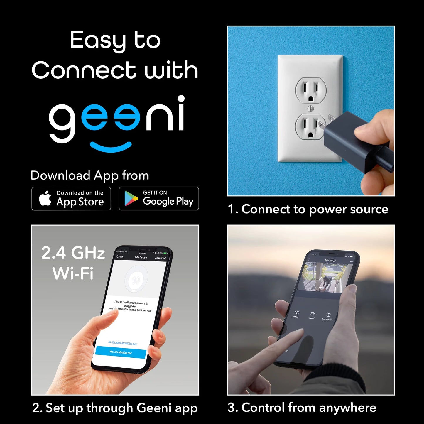 Hawk 2 Smart Security Outdoor Wired IP66 Camera | Night Vision, Motion Sensor, 2 Way Audio | Works with Alexa & Google Home | Weatherproof Black Surveillance Cam