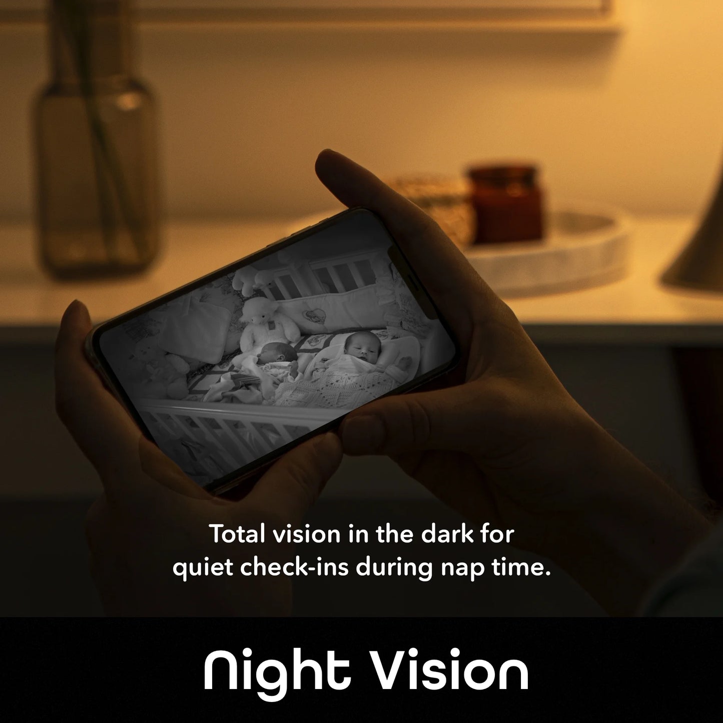 Look Smart Indoor Security Camera | 1080P HD with Night Vision, Motion Detection, 2-Way Audio | Compatible with Alexa & Google Home | Black