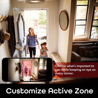 Look Smart Indoor Security Camera | 1080P HD with Night Vision, Motion Detection, 2-Way Audio | Compatible with Alexa & Google Home | 2 Pack