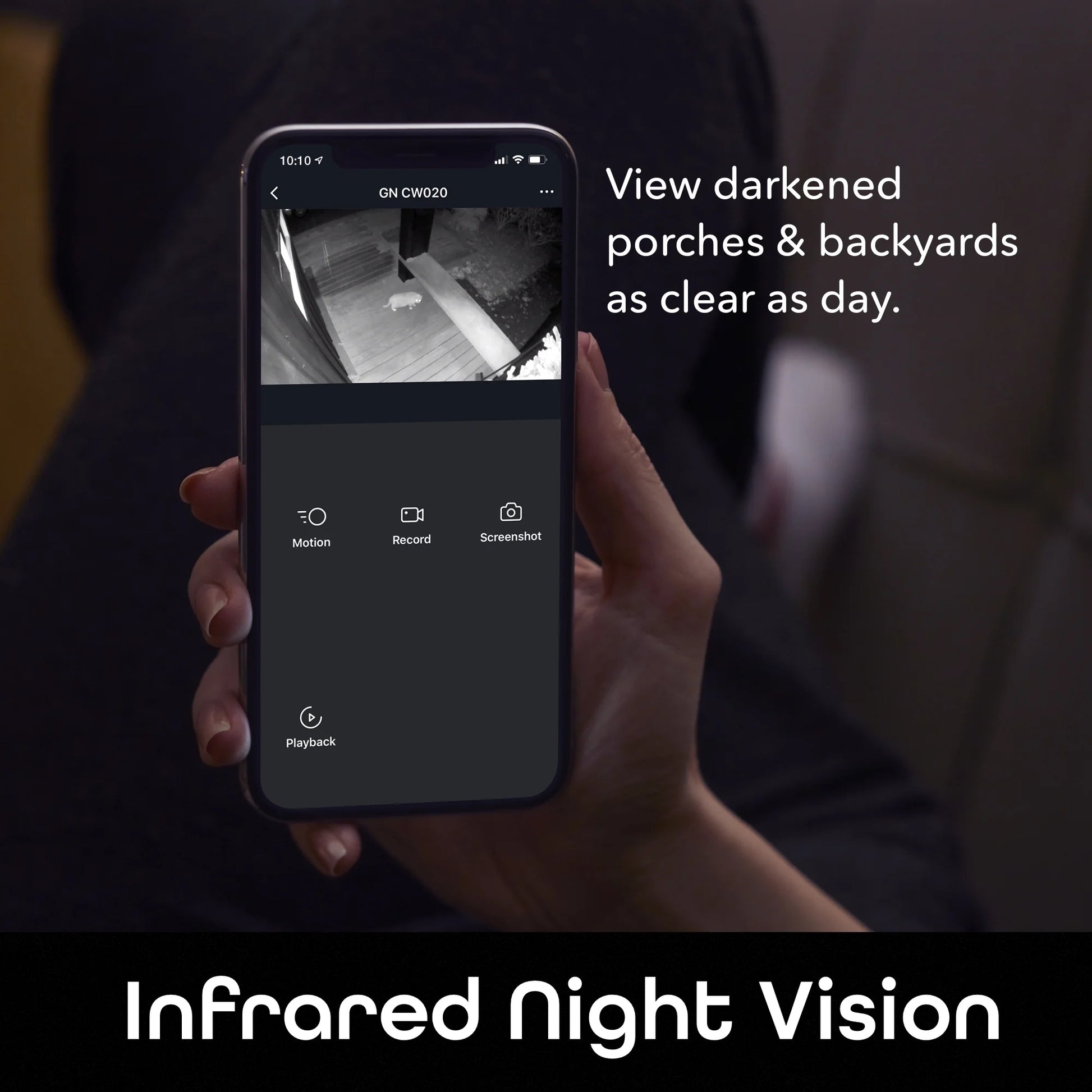 Hawk 2 Smart Security Outdoor Wired IP66 Camera | Night Vision, Motion Sensor, 2 Way Audio | Works with Alexa & Google Home | Weatherproof Black Surveillance Cam