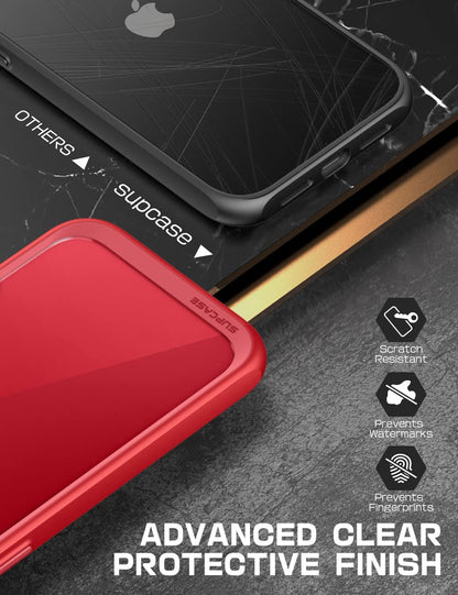 Unicorn Beetle Style Series Case for Iphone 13 (2021 Release) 6.1 Inch, Premium Hybrid Protective Clear Case (Red)