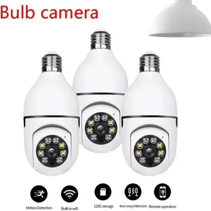 Wireless Wifi Light Bulb Home Security Cameras, 1 Box E27 Light Bulb Home Camera Security, 1080P Cameras Security Monitor, 360° Camera Security, Security Cam, Summer Essentials