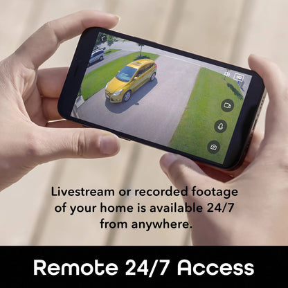 Hawk 2 Smart Security Outdoor Wired IP66 Camera | Night Vision, Motion Sensor, 2 Way Audio | Works with Alexa & Google Home | Weatherproof Black Surveillance Cam