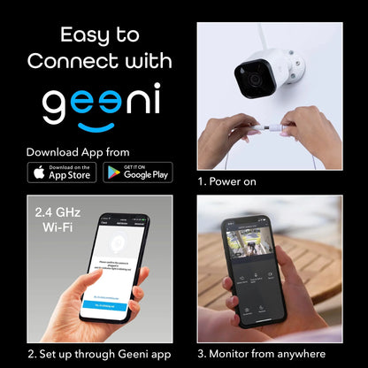 Hawk 3 HD 1080P Outdoor Security Camera, IP66 Weatherproof, Night Vision and Motion Detection