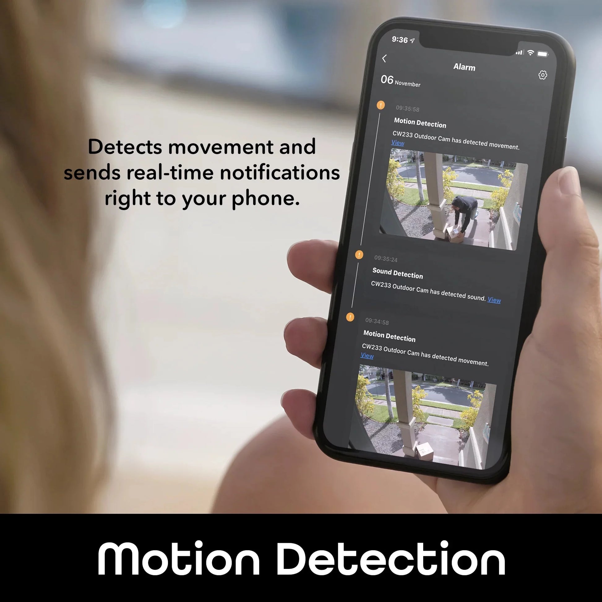 Hawk 3 HD 1080P Outdoor Security Camera, IP66 Weatherproof, Night Vision and Motion Detection